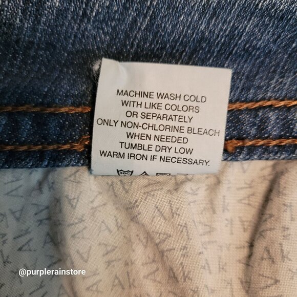 Anne Klein Jeans Sz 16 High Rise Bootcut Button Flap Medium Wash Stretch Denim - Picture 7 of 13